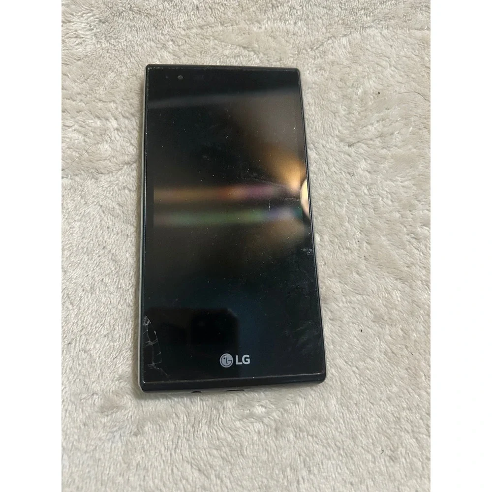 LG K8 V VS500PP Verizon Black Smartphone For Parts Repair Cracked Missing Back